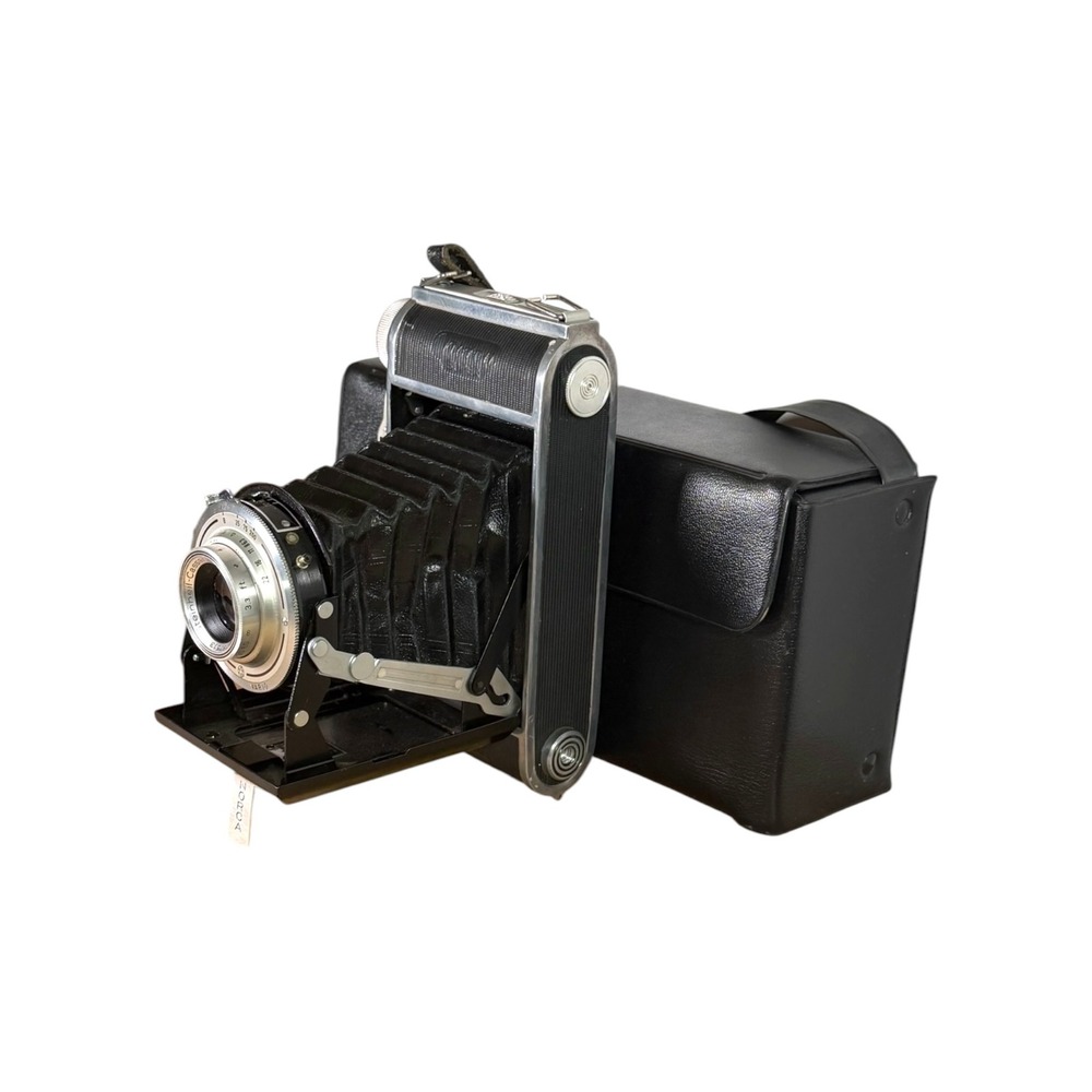 Braun Norca Super Folding Camera Steinheil-Cassar 105mm f6.3 Vario Lens Germany - Picture 9 of 16
